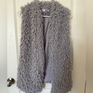 Faux fur vest
